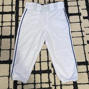 Easton Rival+ Knicker Baseball Pant adult 32”-34” M athletic white and royal